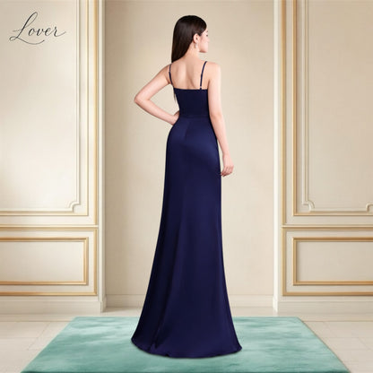 Vestido azul navy de corset