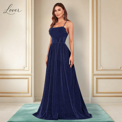 Vestidos azul navy de brillos