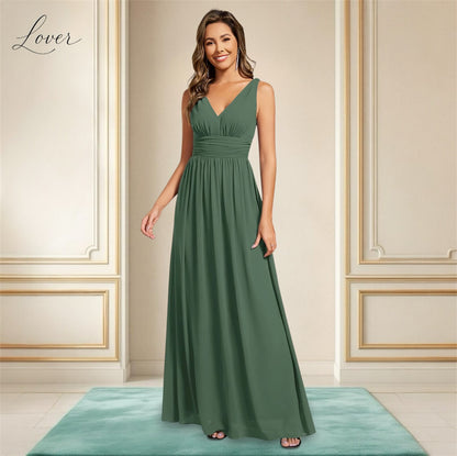 Vestido verde eucalipto de tirantes