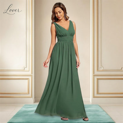 Vestido verde eucalipto de tirantes