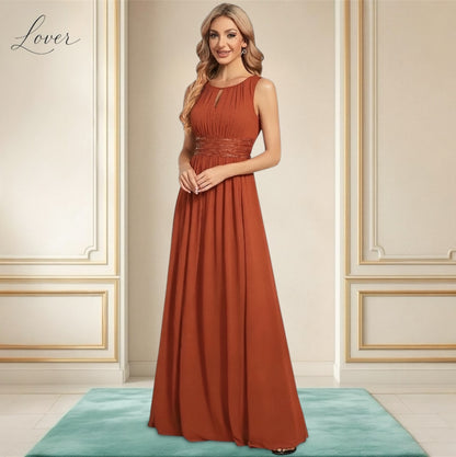 Vestido terracota halter