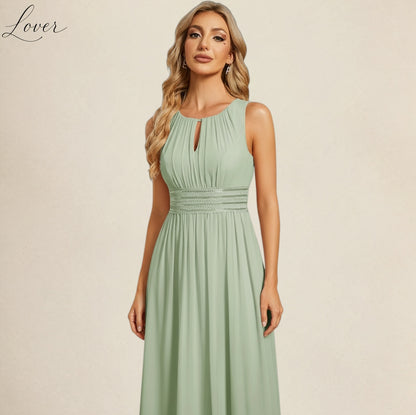 Vestido verde menta halter