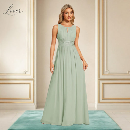 Vestido verde menta halter
