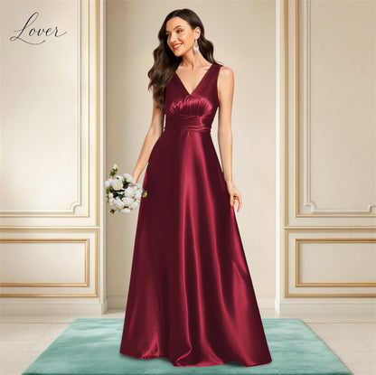 Vestido vino de satin